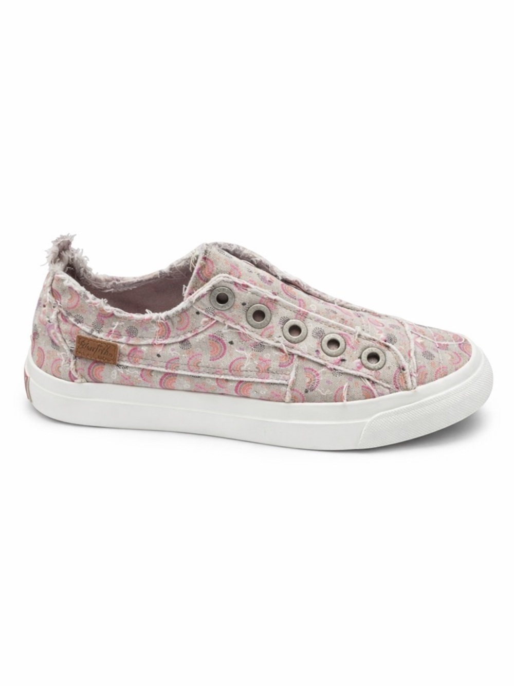 Blowfish Play-T Big Girl's Size 4/Women's Size 6.Rainbow Pattern slip on sneaker - Picture 3 of 5